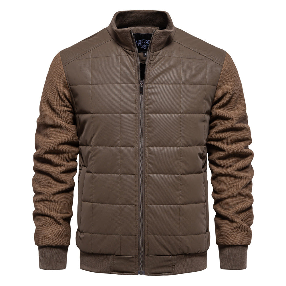 Fashion Stitching Coat Winter