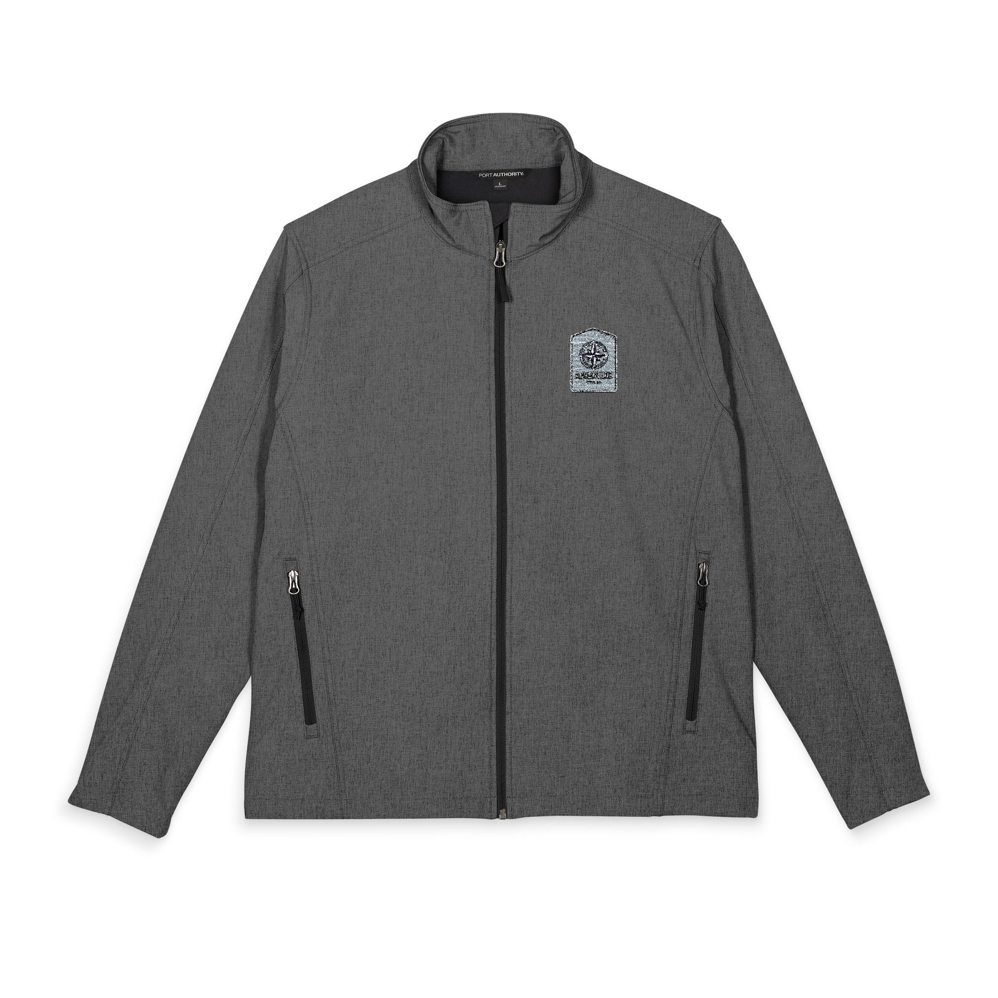 Embroidered Wolf Crest Soft Shell Jacket