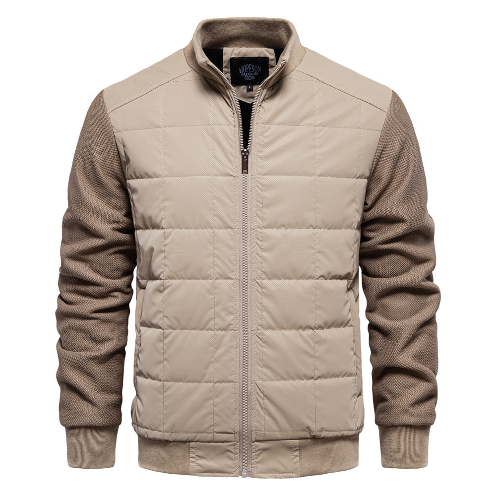 Fashion Stitching Coat Winter