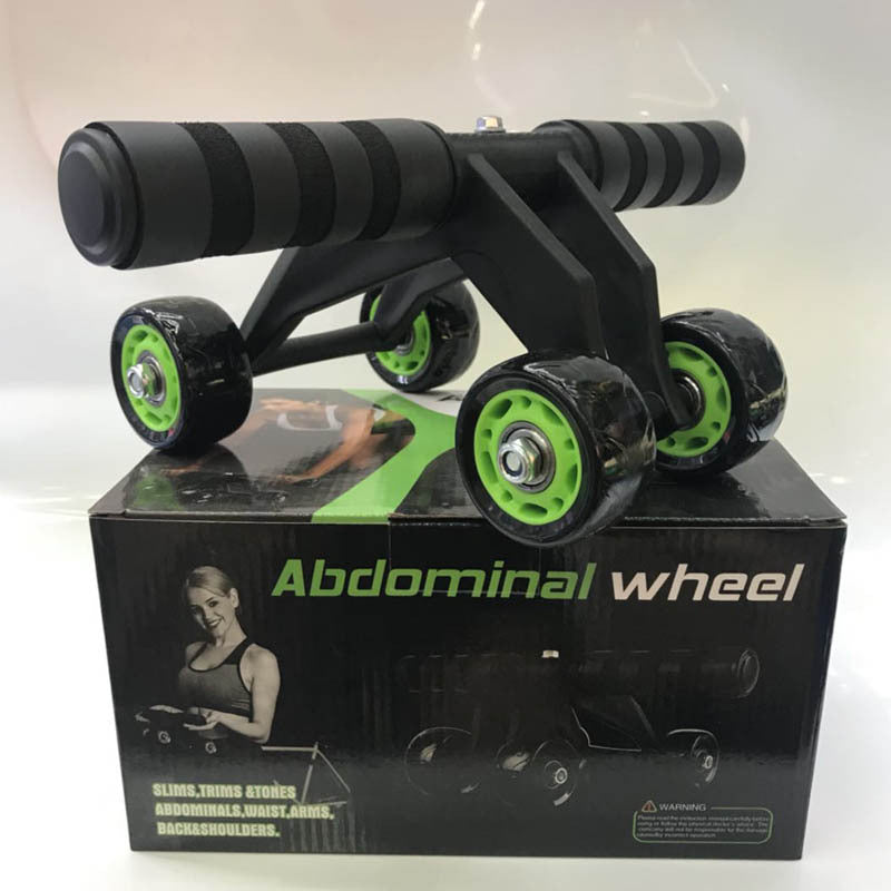 Foldable 4-Wheel Ab Roller Kit