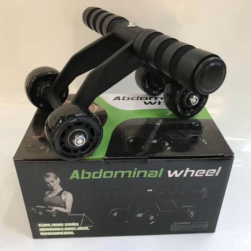 Foldable 4-Wheel Ab Roller Kit