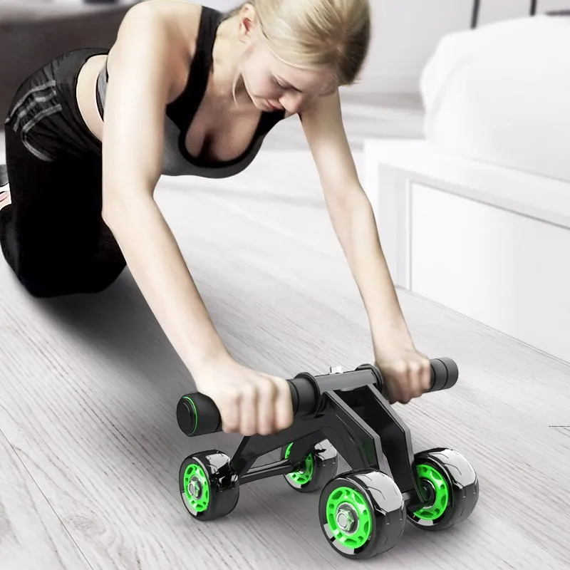 Foldable 4-Wheel Ab Roller Kit