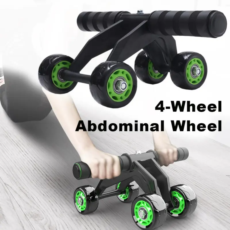 Foldable 4-Wheel Ab Roller Kit