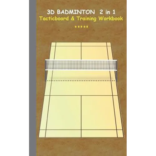 3D Badminton 2-in-1 Tactics Board & Training Book