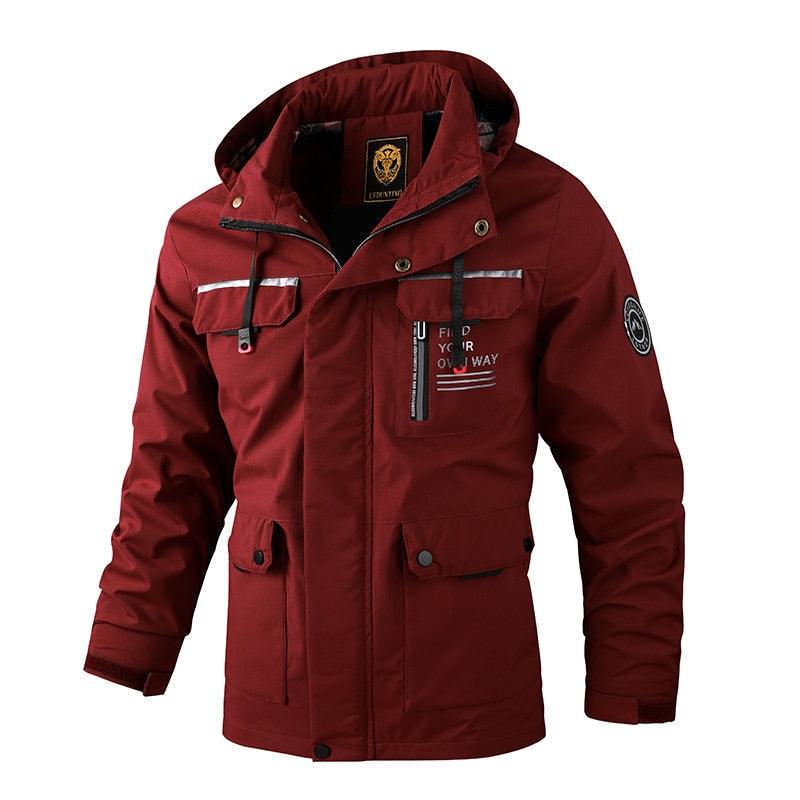 Men's Tactical Fleece Hooded Jacket