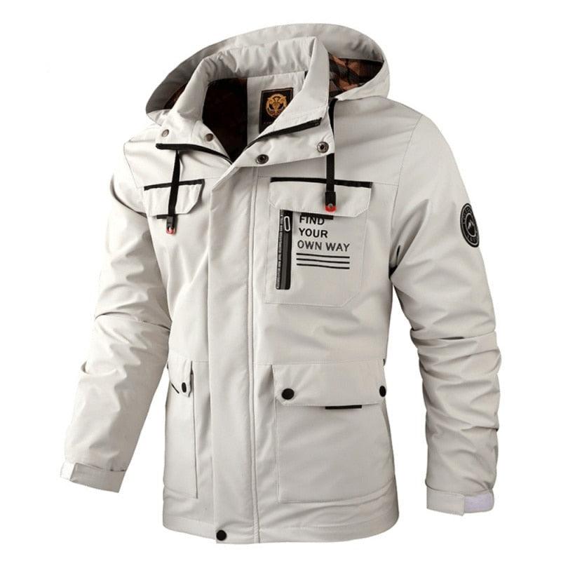 Men's Tactical Fleece Hooded Jacket