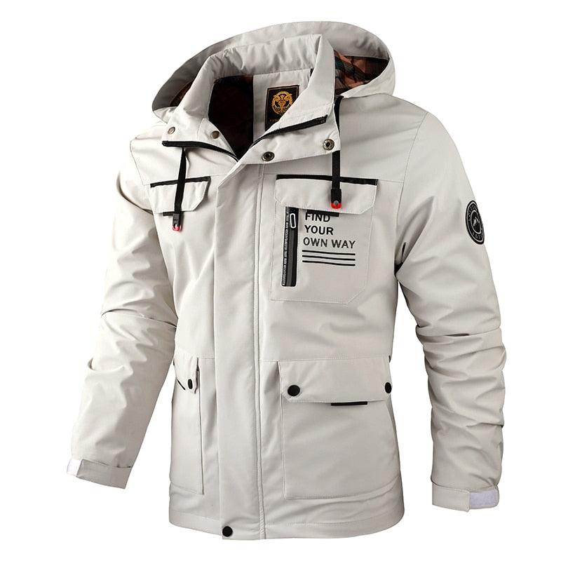 Men's Tactical Fleece Hooded Jacket