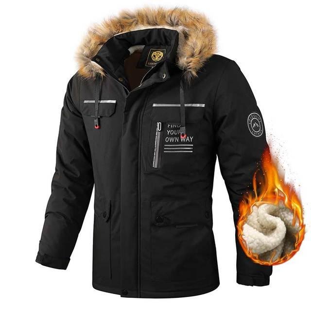 Men's Tactical Fleece Hooded Jacket