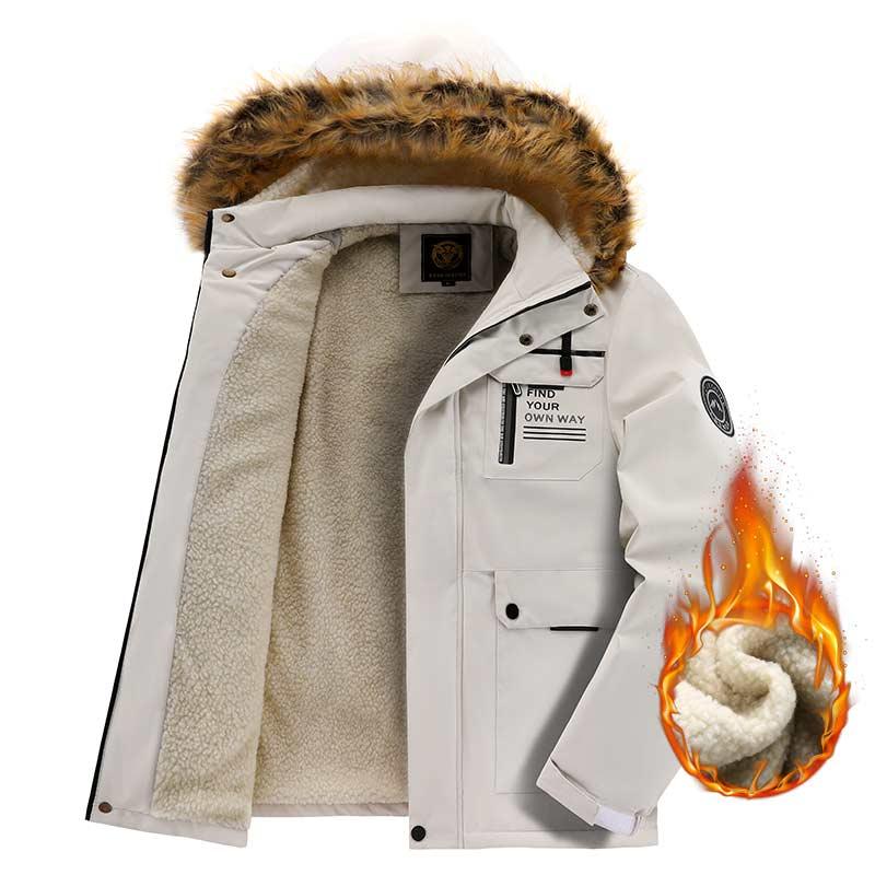 Men's Tactical Fleece Hooded Jacket