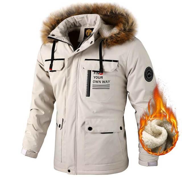 Men's Tactical Fleece Hooded Jacket