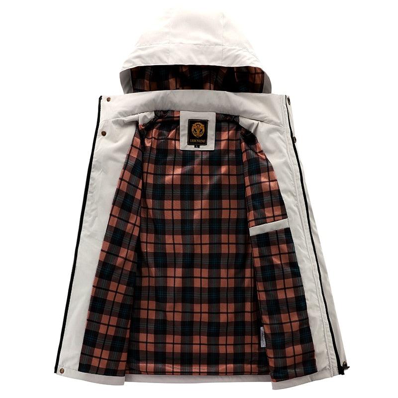 Men's Tactical Fleece Hooded Jacket