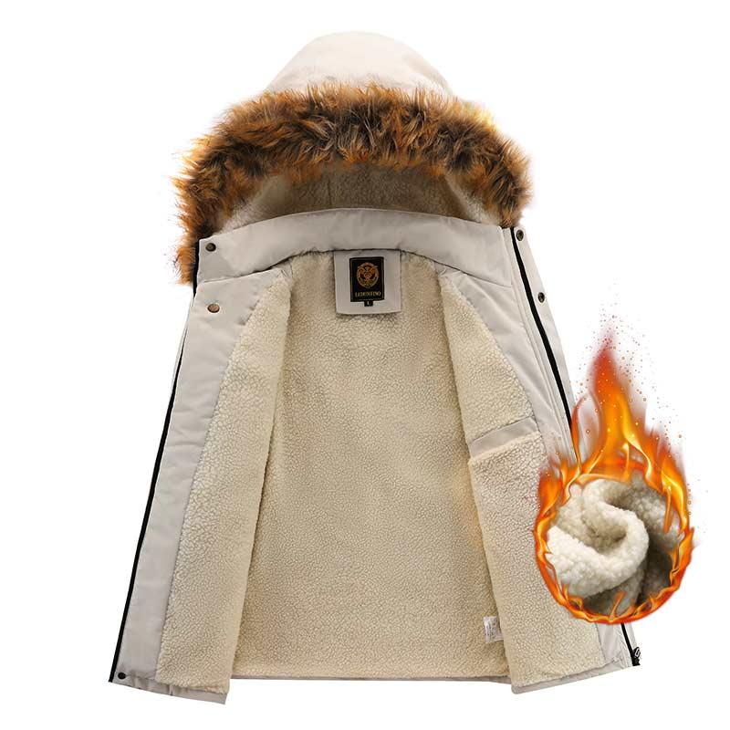 Men's Tactical Fleece Hooded Jacket