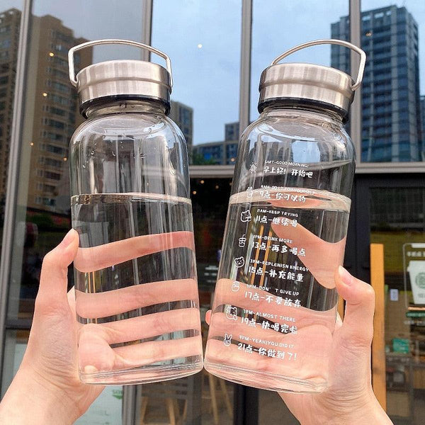 Large Capacity Glass Water Bottle